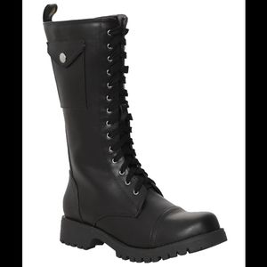 Volatile Black Stash Combat Boots